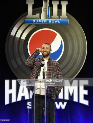 Photographs of Justin Timberlake’s super bowl halftime show
