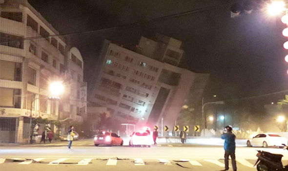 Huge Earthquake Hits Taiwan