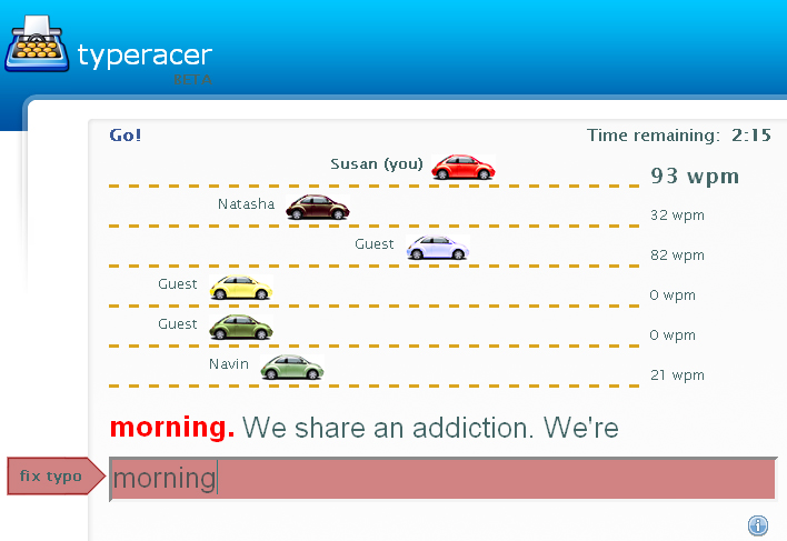 Typing Racer - A Fast-Paced Multiplayer Online Racing Game -  SpeedTypingOnline