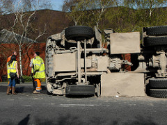 Truck Overturns in Southern Mexico